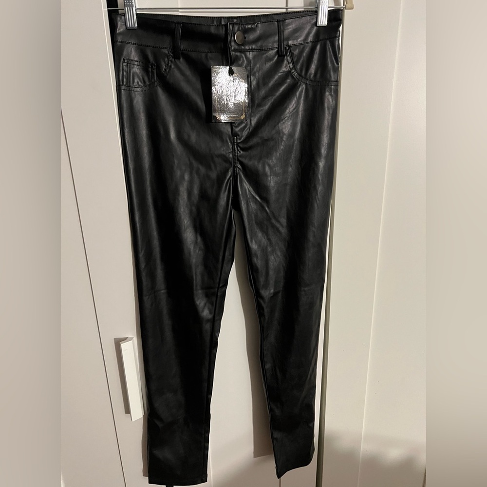 Vegan leather pants